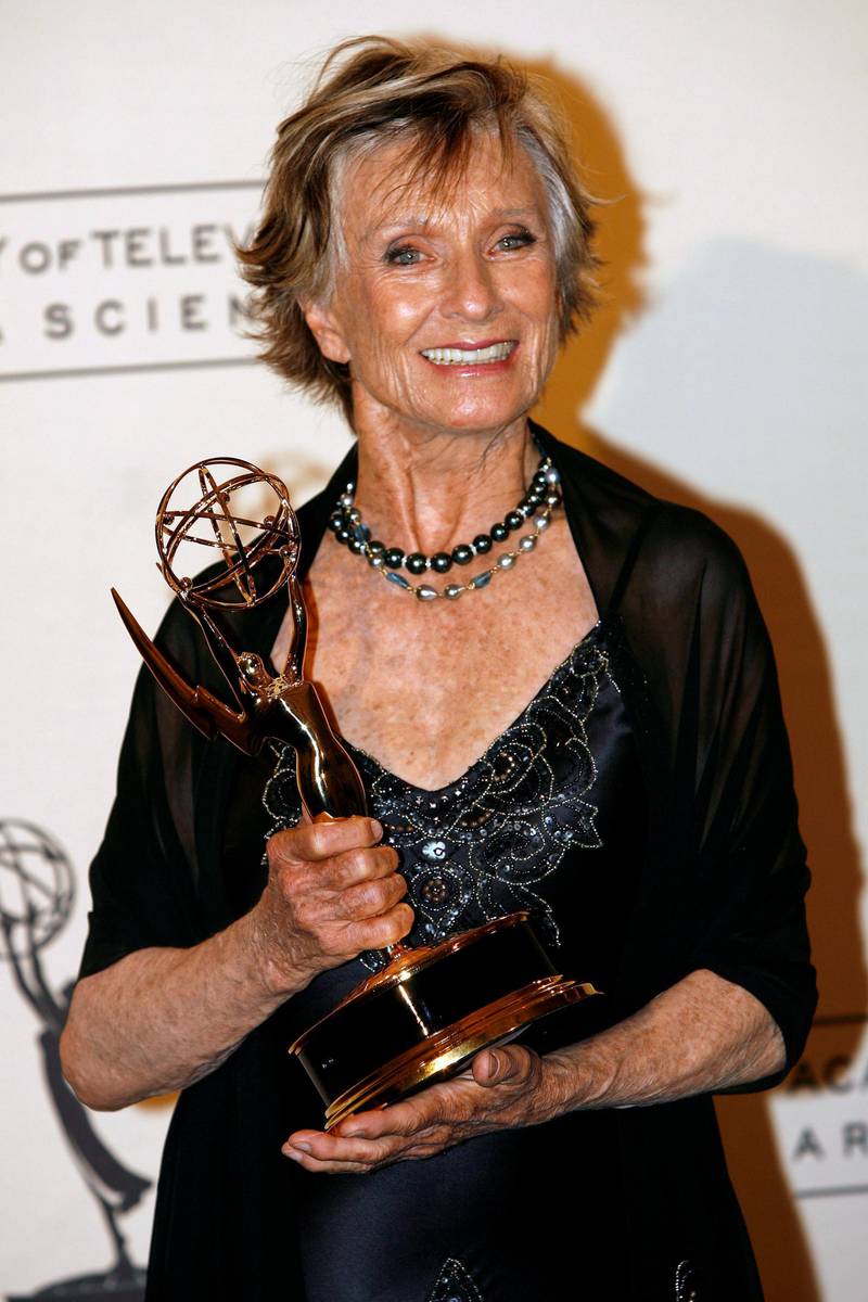 Actress Cloris Leachman holds her award for Outstanding Guest Actress in a Comedy Series at the Primetime Creative Arts Emmy Awards in Los Angeles, California, 19 August, 2006. EPA