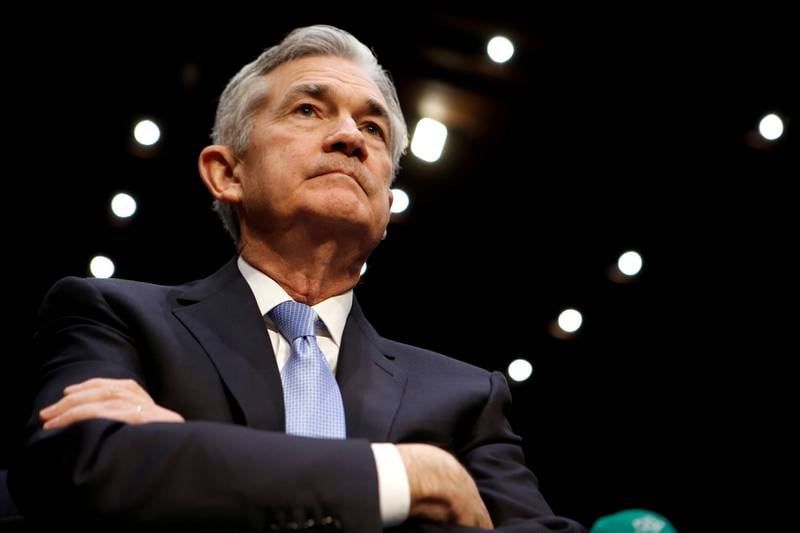 FILE PHOTO: Jerome Powell waits to testify before the Senate Banking, Housing and Urban Affairs Committee on his nomination to become chairman of the U.S. Federal Reserve in Washington, U.S., November 28, 2017.   REUTERS/Joshua Roberts/File Photo