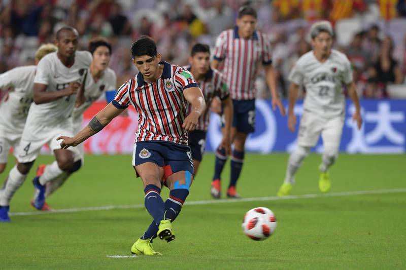 Pulido takes a penalty. AFP