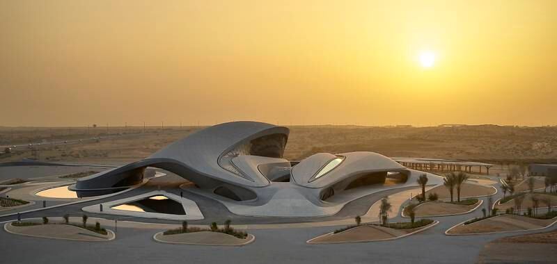 The building is the third in the UAE to be designed by Zaha Hadid architects, after the Sheikh Zayed Bridge, which opened in Abu Dhabi in 2010, and The Opus hotel and apartments complex in Business Bay, Dubai, opened in 2018
