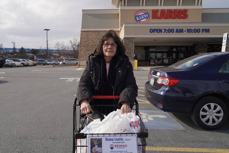 Joni Stuart shops on Tuesdays so she can get 5% senior discount at Karns Food in York County, Pennsylvania. Willy Lowry / The National