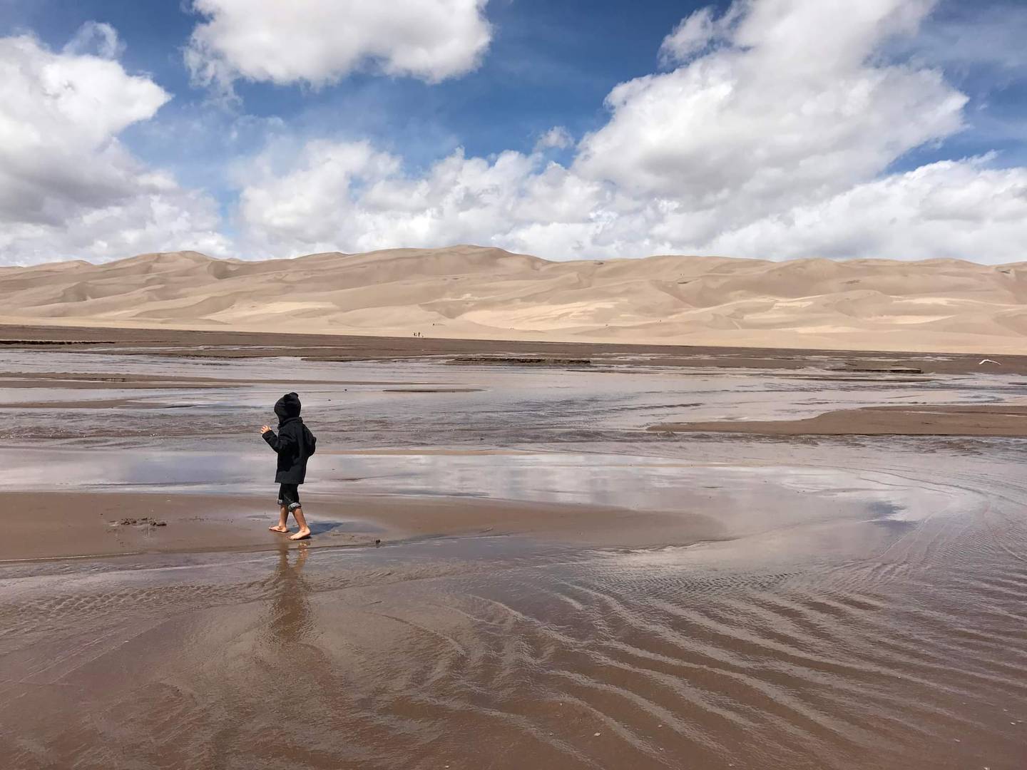 Emily Kutz and family visit the Great Sand Dunes National Park and Preserve in Colorado. Photo: Emily Kutz