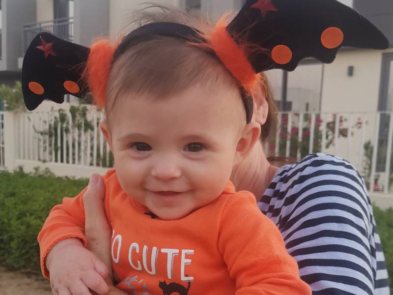 The writer's daughter on her first Halloween. Katy Gillett / The National