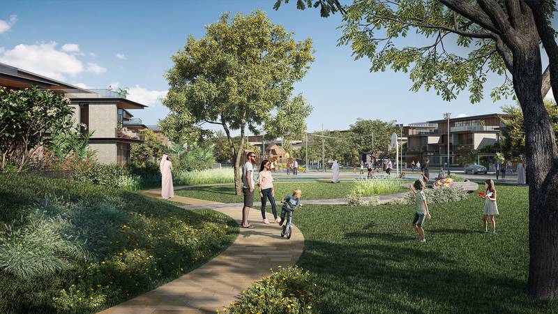 Parkland will provide a serene setting for residents.