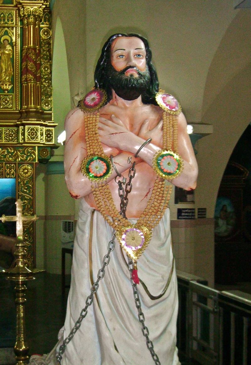 Statue of Devasahayam Pillai, St. Francis Xavier Cathedral, Kottar, Nagercoil. Kumbalam / Wikimedia
