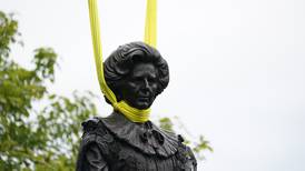Margaret Thatcher statue pelted with eggs hours after being unveiled
