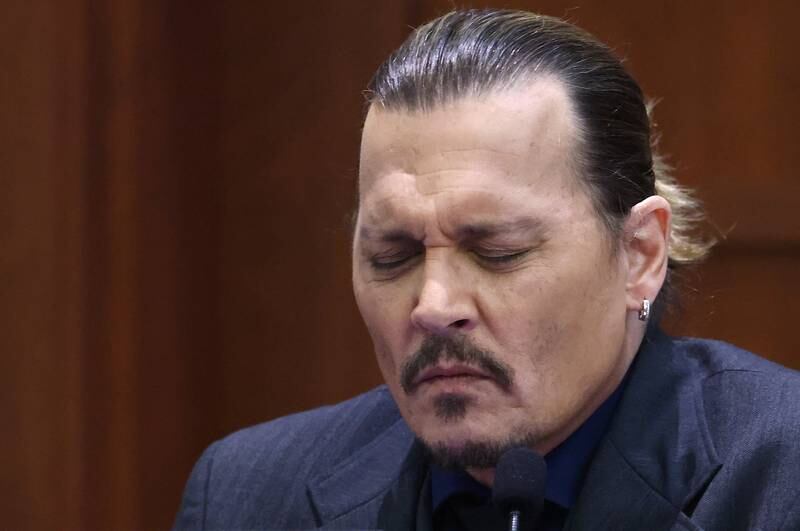 US actor Johnny Depp testifies during the 50 million US dollar Depp vs Heard defamation trial at the Fairfax County Circuit Court in Fairfax, Virginia. EPA