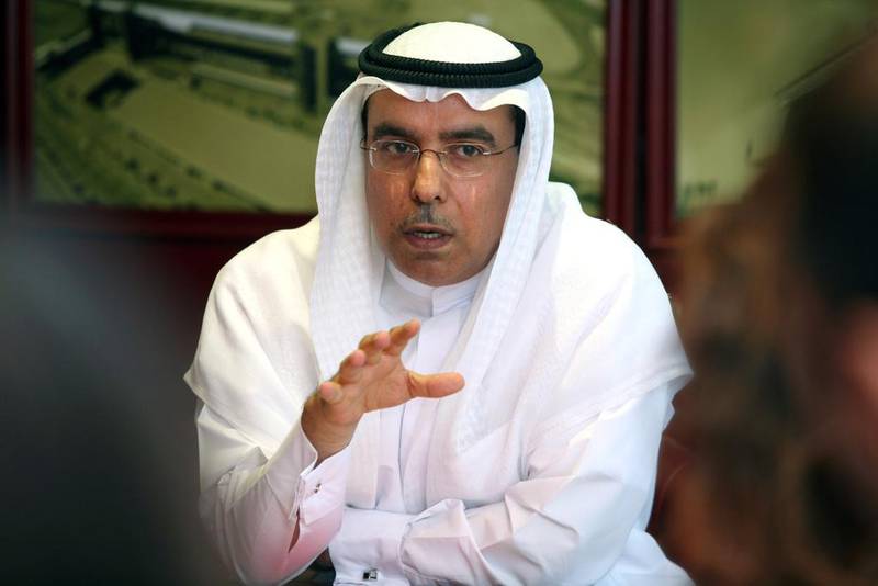 Khalid Bin Kalban, chief executive of Dubai Investments says the company is progressing well on its strategy to build a diversified investment portfolio. Randi Sokoloff / The National