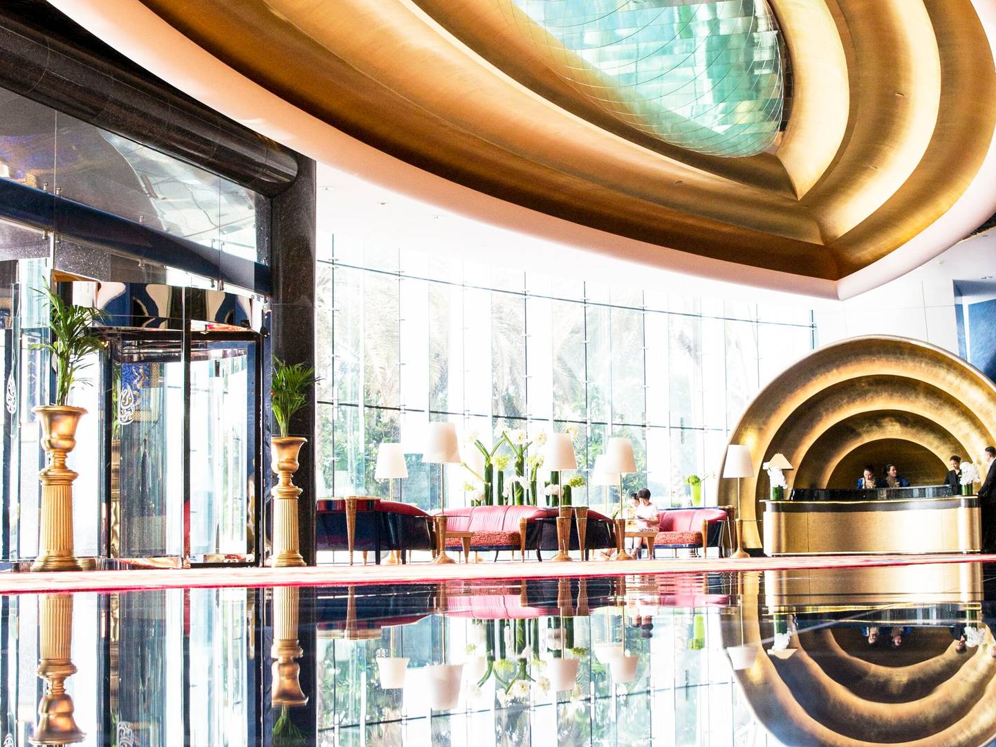 The lobby of the Burj Al Arab. Photo: Jumeirah Group