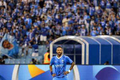 Neymar was making his first start since joining Al Hilal in August. Reuters