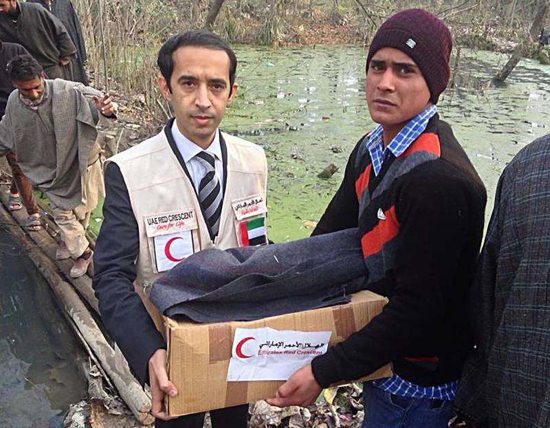 In the second phase of the relief programme to flood-hit Kashmir, the UAE Government and Emirates Red Crescent have sent 5,000 blankets, 41 tonnes of food, 2,000 items of clothing and 800 umbrellas. Wam