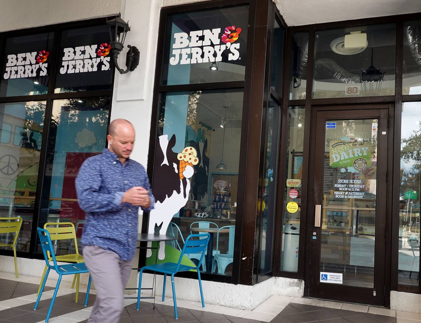 A Ben & Jerry's ice cream store in Miami, Florida. Unilever has increased prices across its product range. AFP
