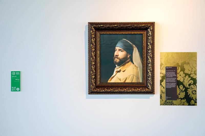 The brother and sister pair of Mariam Al Zayani and Nasser Al Zayani dotted mock-ups of famous artworks around the Jameel Arts Centre during its recent Youth Takeover, mixing a canon of European artworks with their own interpretations and memories. Jameel Arts Centre