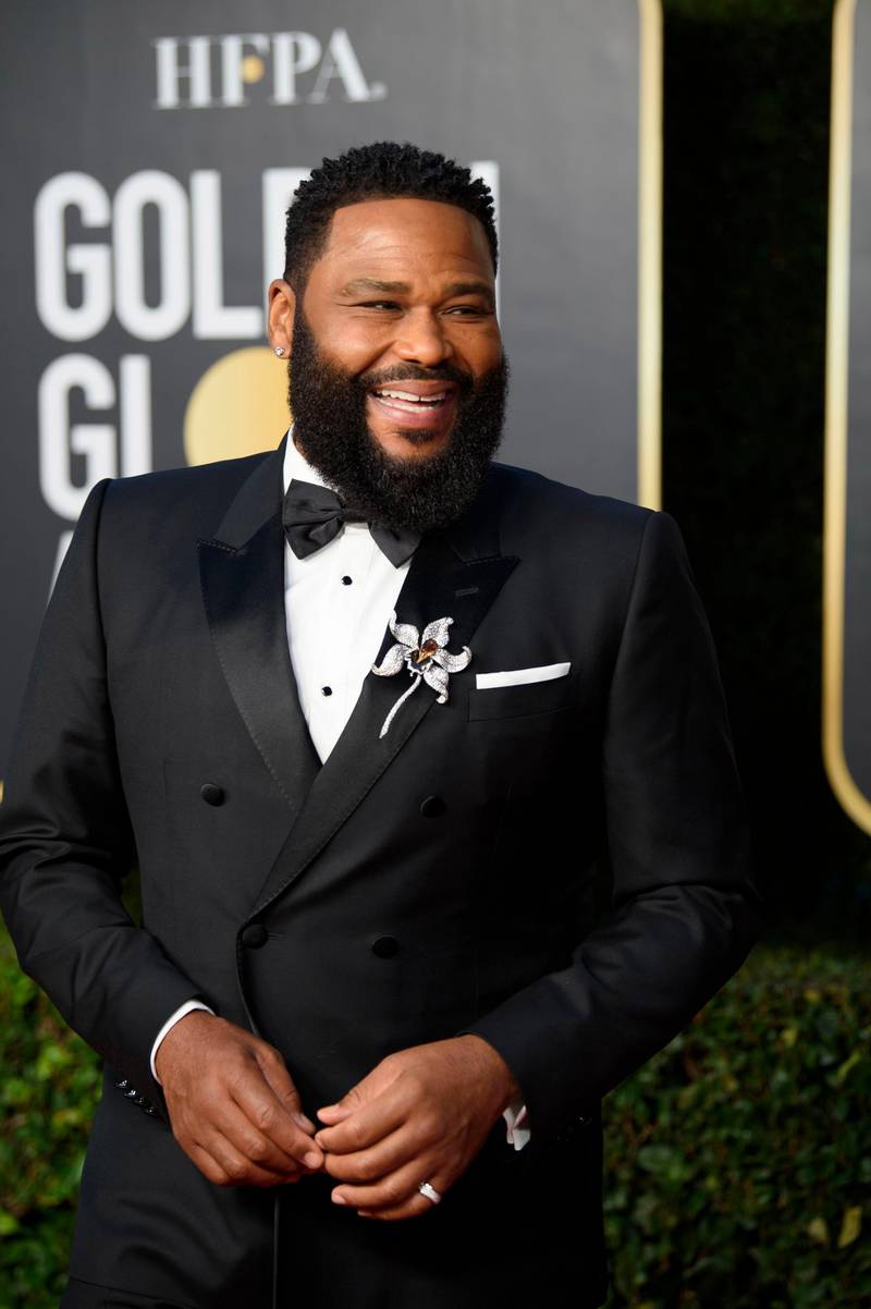 Anthony Anderson attends the 78th annual Golden Globe Awards in Beverly Hills, California, on February 28, 2021. EPA