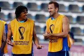 England stars Kane and Rashford look relaxed in training for Senegal