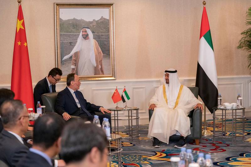 Sheikh Mohamed bin Zayed meets the Chinese Vice President and discusses bilateral relations as well  as a number of issues of mutual interest. MOPA