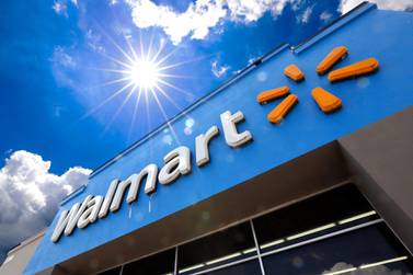 Walmart's revenue rose 2.1 per cent in the three months to January 31, which was lower than analysts' expectations. AP Photo