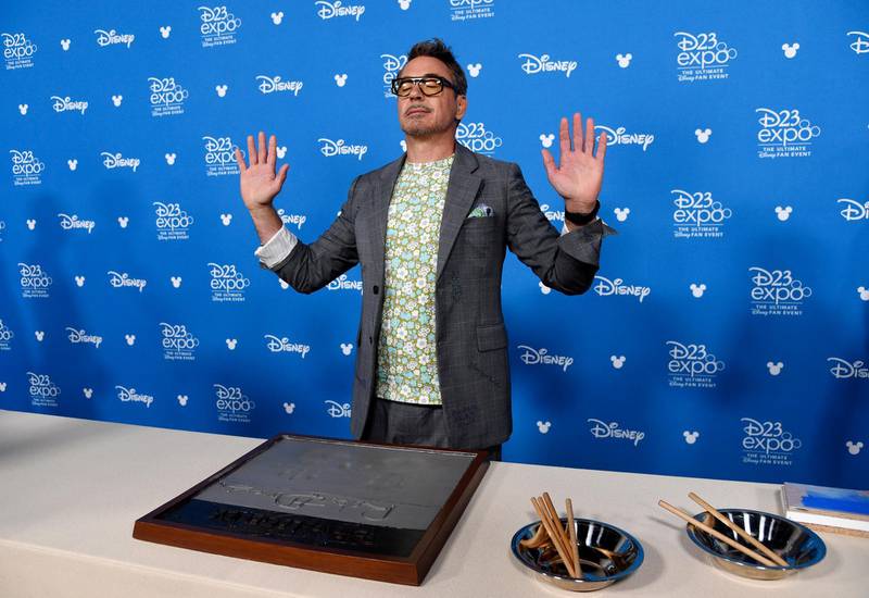 Robert Downey Jr at the D23 Expo 2019 at Anaheim Convention Centre on August 23, 2019 in California. AP