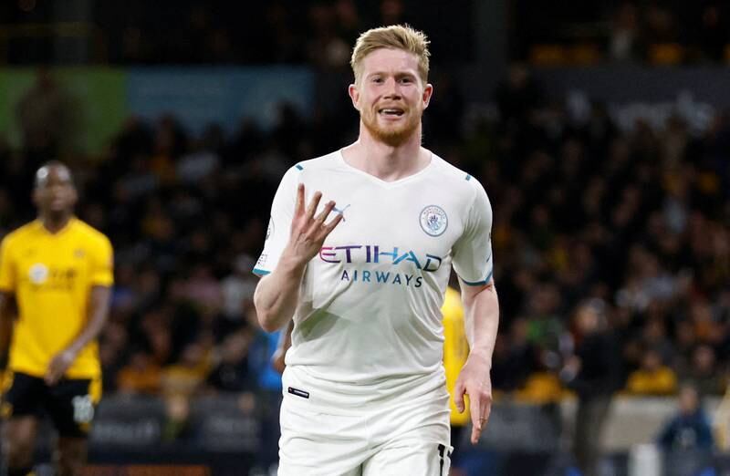 Manchester City's Kevin De Bruyne has been nominated for the Premier League Player of the Season award. Action Images