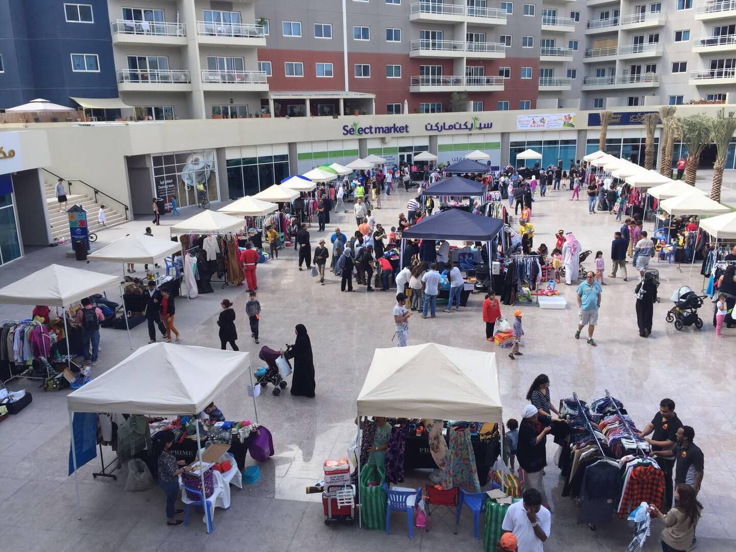 Visitors can enter the flea markets for free