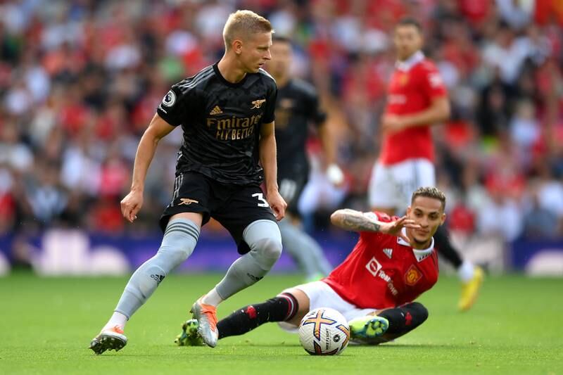 Oleksandr Zinchenko 6: Up against a bag of tricks in United new boy Antony. Forced to cover for Gabriel and pulled out of position himself ahead of Brazilian’s opener. Getty
