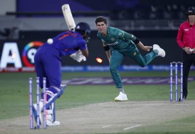 Shaheen Afridi decimated India's top order during 2021 T20 World Cup in Dubai. Reuters