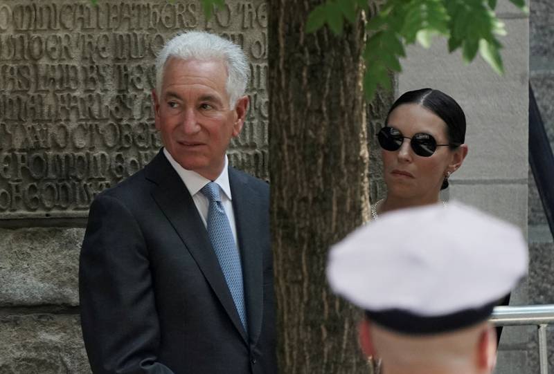 Charles Kushner attends the funeral. Reuters