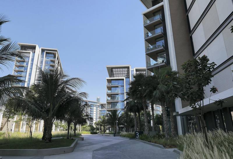 View of the apartments at the Bluewaters Island in Dubai on May 27,2021. Pawan Singh / The National. Story by Nick Webster