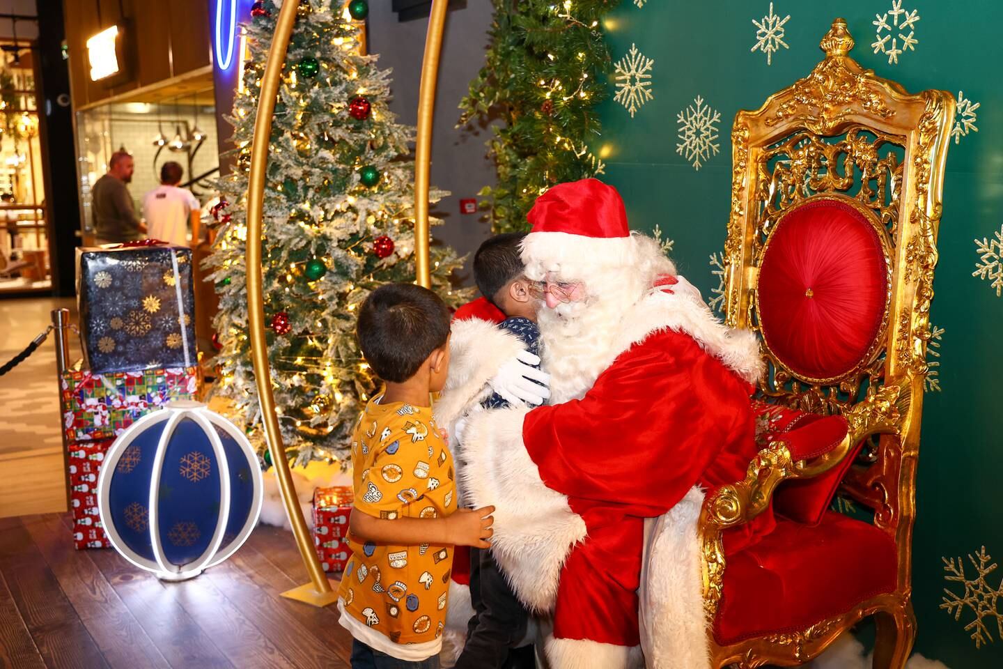 Father Christmas at the City Centre Deira grotto says 'patience, passion and kindness' are needed to best portray Santa. Photo: Photo: City Centre Deira
