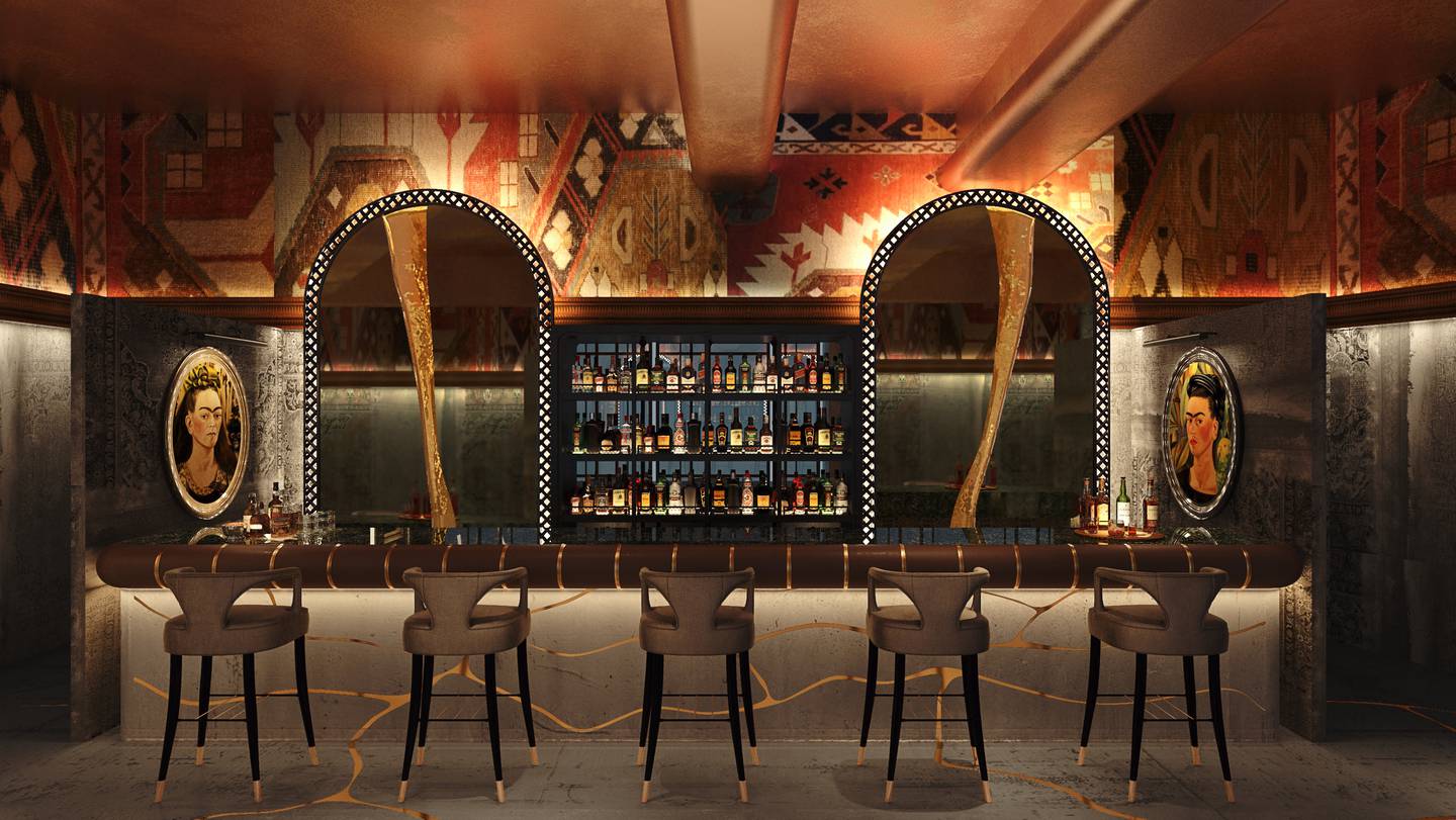 Tori restaurant in Mumbai, designed by Gauri Khan. Photo: Gauri Khan Designs