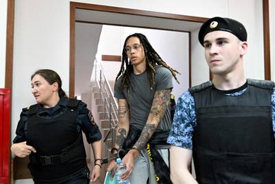Griner, a two-time Olympic gold medallist and WNBA champion, was detained at Moscow airport in February on charges of carrying in her luggage vape cartridges with cannabis oil. AFP