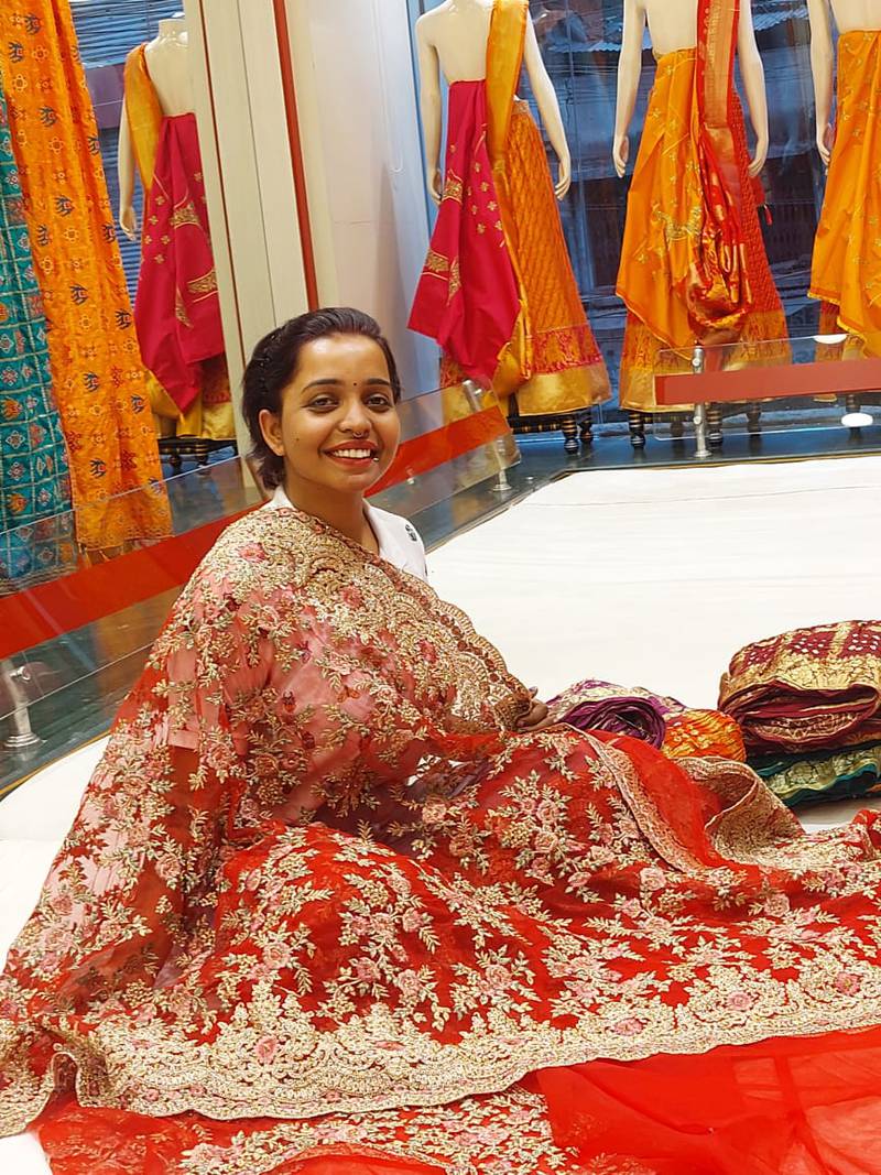Bindu shopping for her wedding day. Photo: Kshama Bindu