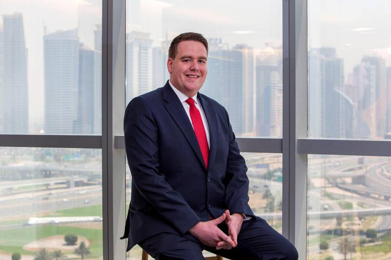 DUBAI, UNITED ARAB EMIRATES - Chris Schutrups, Managing Director of Mortgage Finder in his office in Dubai Media City.  Ruel Pableo for The National for Stian Overdahl's story