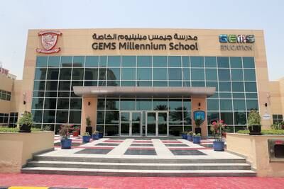 A view of Gems Millennium School, Sharjah