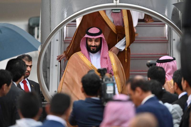 Saudi Arabia's Crown Prince Mohammed bin Salman arrives. AFP