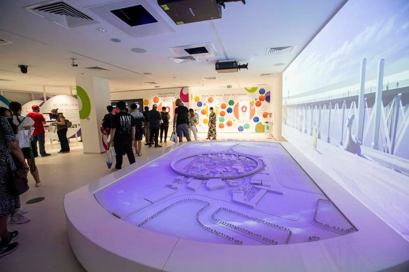 Visitors to the Japan pavilion at Expo 2020 Dubai were given a preview of what Expo 2025 Osaka has in store. Ruel Pableo / The National