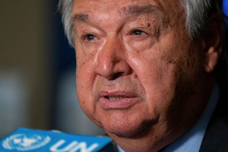 UN Secretary General Antonio Guterres says the world faces a catastrophe if climate change is not addressed urgently. Reuters
