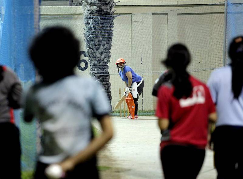 The Emirates Cricket Board are on a recruitment drive to get more women taking up the sport. Jeffrey E Biteng / The National