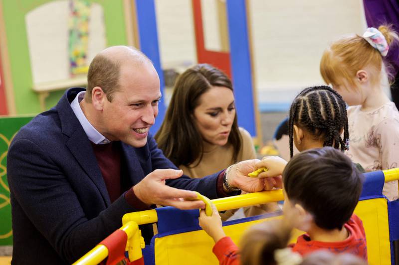 On Thursday Prince William, Prince of Wales and Catherine, Princess of Wales visited the nursery at The Rainbow Centre in Scarborough, an organisation that offers an open door to the community, providing help and support to anyone in need. AFP