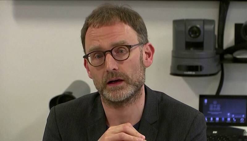 FILE PHOTO: Epidemiologist Neil Ferguson speaks at a news conference in London, Britain January 22, 2020, in this still image taken from video. REUTERS TV via REUTERS/File Photo