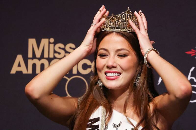 Miss Alaska Emma Broyles wears her new crown. Reuters