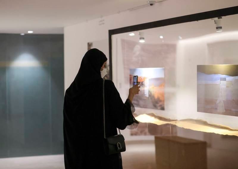 The show features 12 emerging artists and photographers from the Gulf, namely Bahrain, Kuwait, Saudi Arabia, Oman and the UAE. Khushnum Bhandari / The National