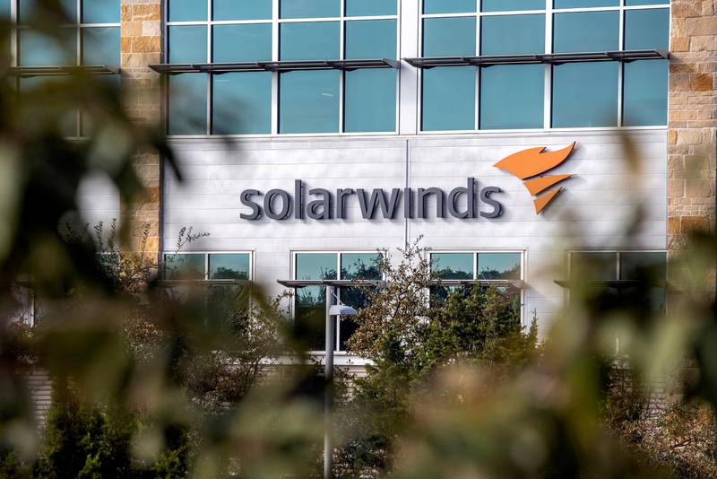 SolarWinds headquarters in Austin, Texas. The company has recovered well since a massive cyber attack in December last year, an executive has said. Reuters