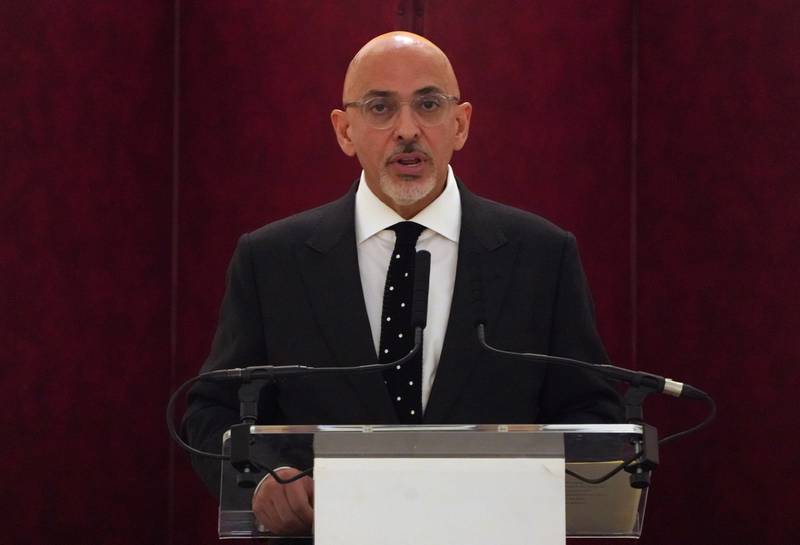 Chancellor of the Exchequer Nadhim Zahawi speaks at Mansion House in the City of London on Tuesday. PA