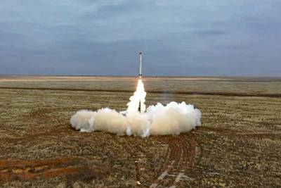 Video shows a Russian Iskander-K missile launched during a military exercise at a training ground in Russia. AP
