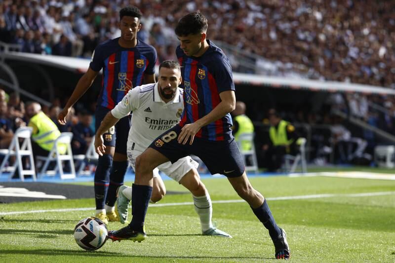 Pedri – 5 Started well, his early shot showing no threat before Benzema’s opener. Faded in the midfield, and couldn’t cope with Madrid’s movement. EPA