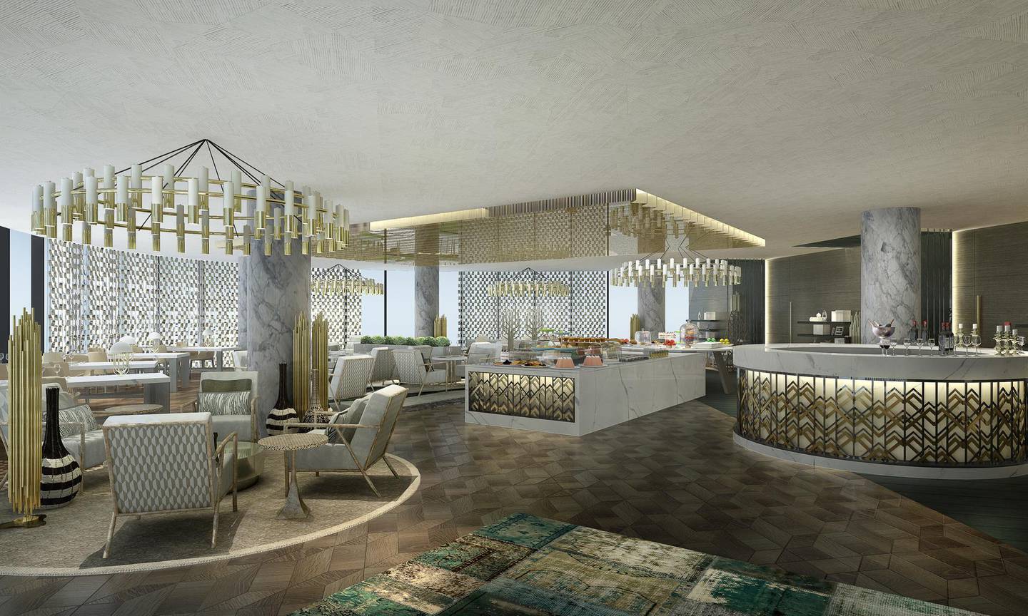 The Lounge dining outlet at Jumeirah's new Saadiyat Island resort. Jumeirah Group