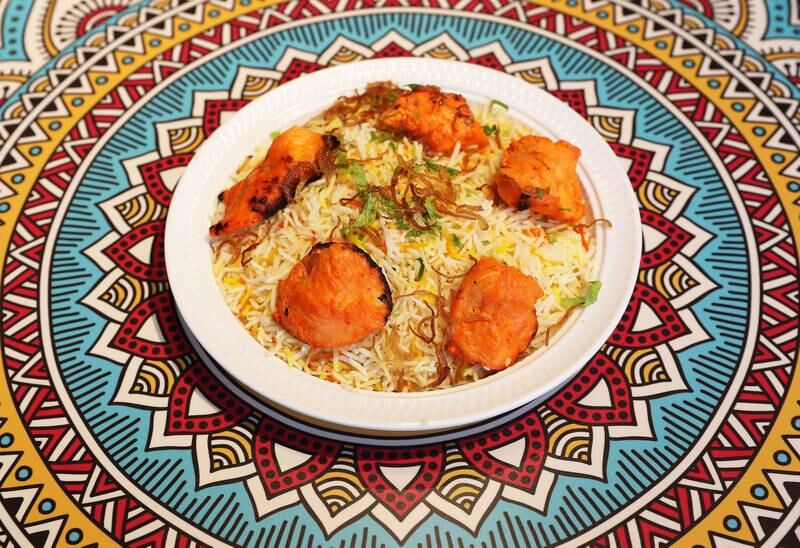 Chicken tikka biryani is a favourite of the owner and head chef 