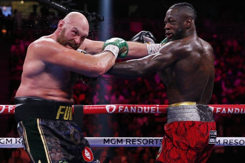 The action continued at a frenetic pace as Fury started to edge ahead on the scorecards. AP