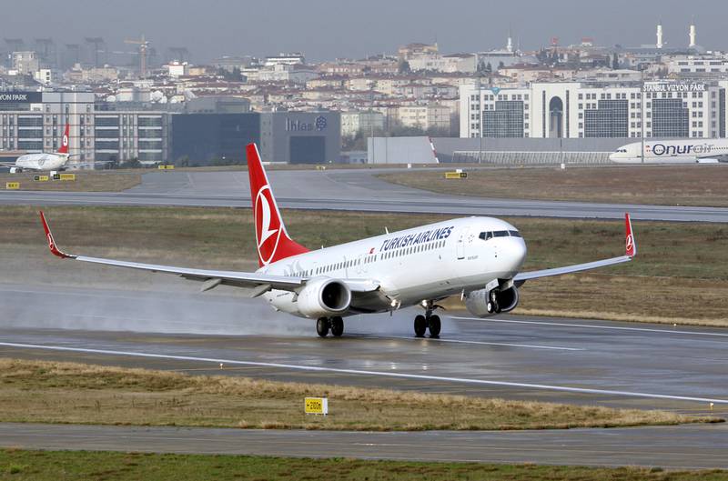 A Turkish Airlines plane at Istanbul's Ataturk Airport. Following Monday's earthquake, travellers flying to the country may face disruption. Reuters